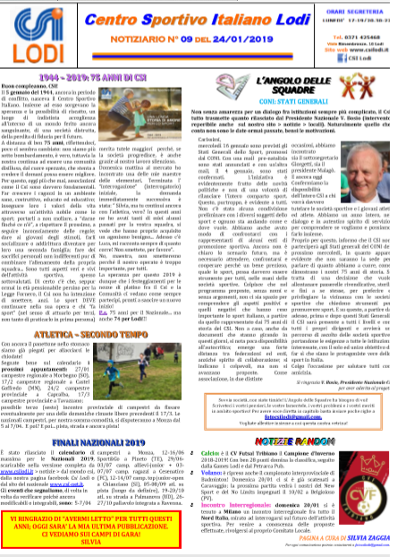 Il cittadino 24/01/2019