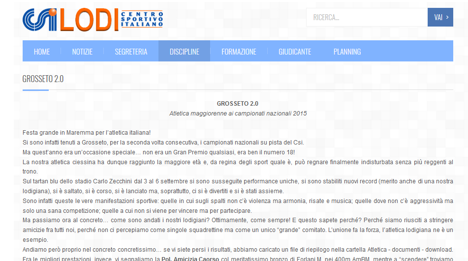 18 Campionato atletica nazionale