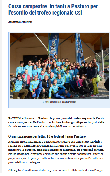 28 Campionato atletica rgionale