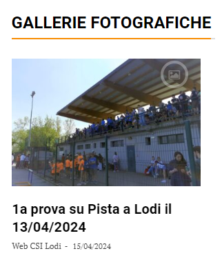 1 GIORNATA PISTA LODI