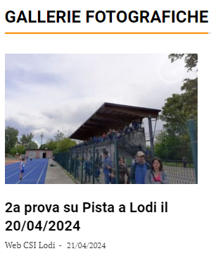 2 GIORNATA PISTA LODI