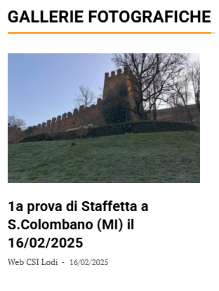 STAFFETTA SAN COLOMBANO