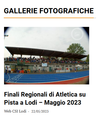 Pista Regionale